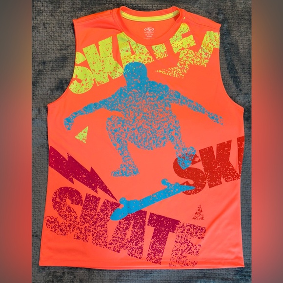 Athletic Works Other - Athletic Works boys EUC orange graphic tank
